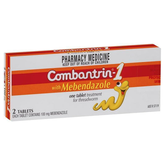 Combantrin-1 Threadworm Tablets - 2 Pack (100mg)-Auzzi Store