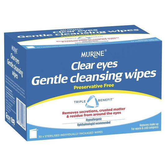 Murine Clear Eyes Wipes (30 Pack)-Auzzi Store