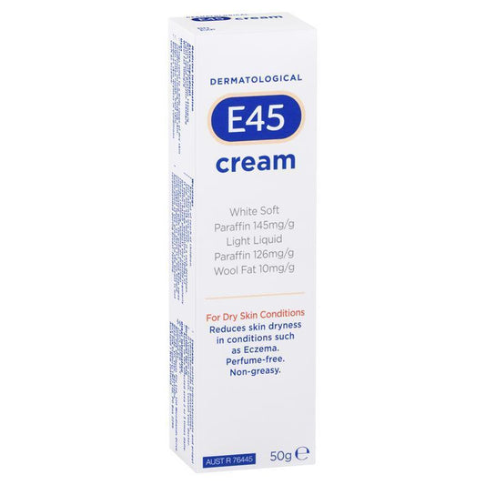 E45 Moisturising Cream for Dry Skin & Eczema - 50g - Auzzi Store