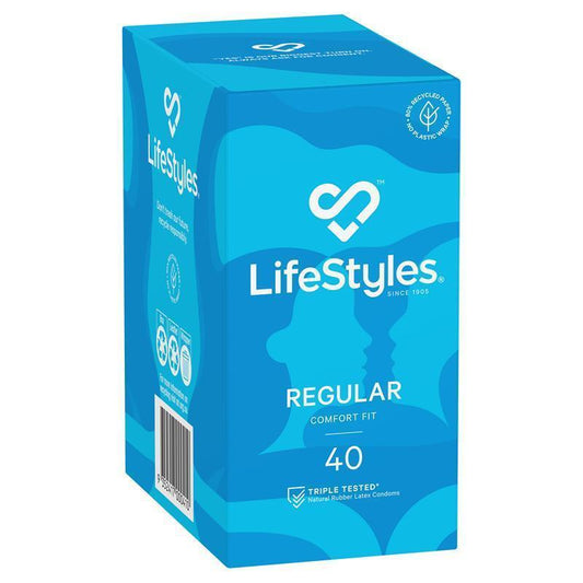 LifeStyles Regular Condoms - 40 Pack for Ultimate Protection-Auzzi Store