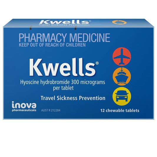 Kwells Travel Sickness 12 Chewable Tablets - Travel with Confidence-Auzzi Store