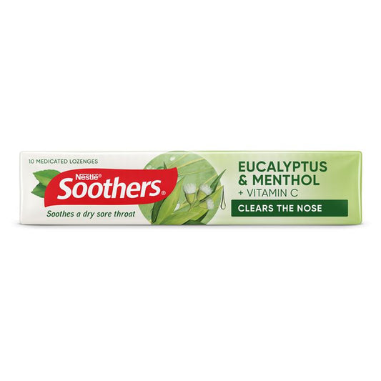 Soothers Eucalyptus/Menthol Lozenges - 10 Lozenges-Auzzi Store