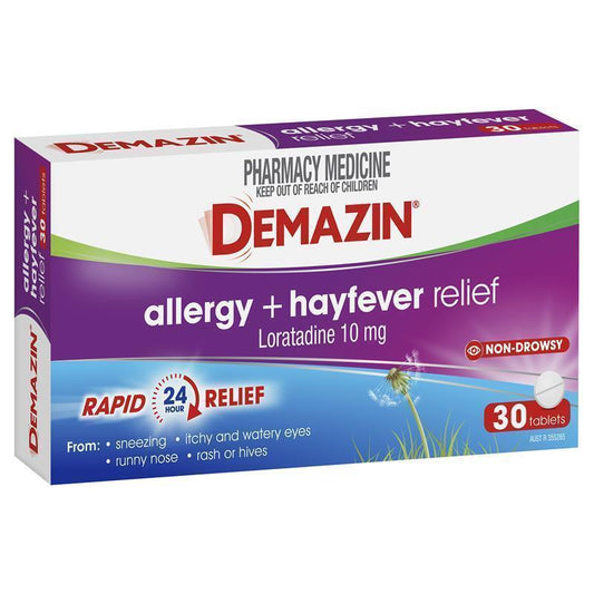 Demazin Allergy + Hayfever Relief Non-Drowsy - 30 Tablets