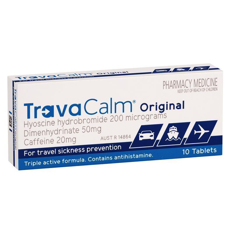 Travacalm Travel Sickness Original - 10 Tablets for Travel Relief - Auzzi Store
