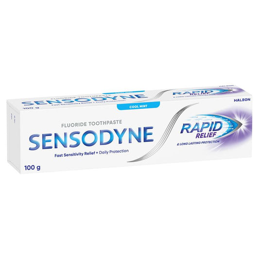 Sensodyne Sensitive Teeth Pain Rapid Relief Toothpaste 100g - Fast Sensitivity Relief - Auzzi Store