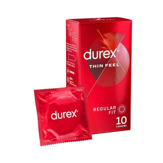 Durex Thin Feel Condoms 10 Pack - Enhanced Sensitivity-Auzzi Store
