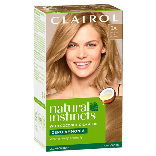 Natural Instincts 8A Linen - Medium Cool Blonde Semi-Permanent Hair Colour - Auzzi Store