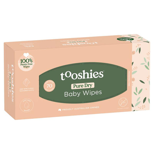 Tooshies Dry Wipes - 70 Pack – view 2 - Auzzistore