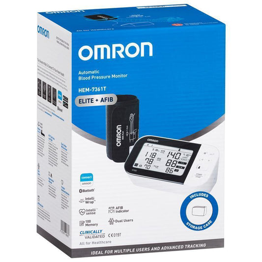 Omron HEM7361T Blood Pressure + AFIB Monitor Bluetooth - Home Health Monitoring