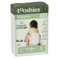 Tooshies Eco Nappies with Organic Bamboo Size 5 Walker (13-18kg) - 32 Pack