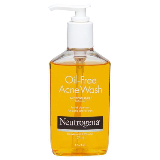 Neutrogena Oil-Free Acne Wash Face Cleanser 175mL - Deep Clean for Acne-Prone Skin-Auzzi Store