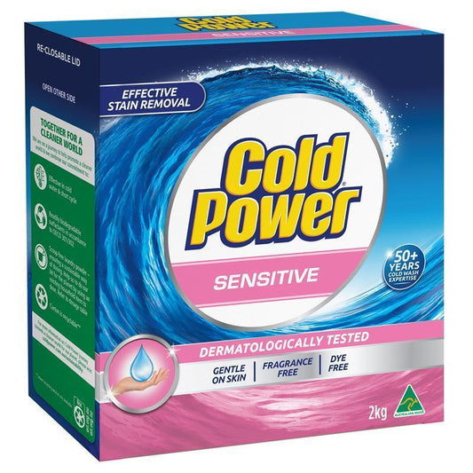 Cold Power Sensitive Pure Clean Laundry Detergent Powder 2kg - Auzzistore