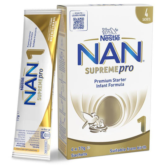 NAN SUPREMEpro 1 Premium Starter Infant Formula 4x17g Sachets