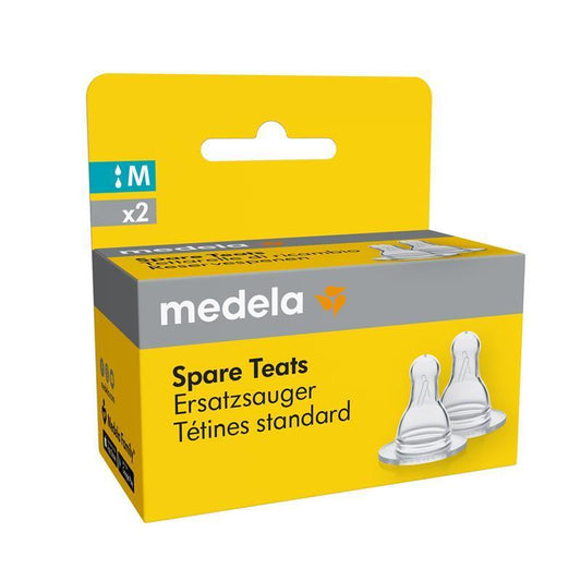 Medela Medium Flow Spare Teats - 2 Pack-Auzzi Store