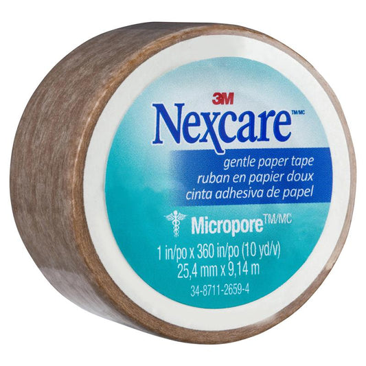 Nexcare Micropore Gentle Paper Tape - Tan 25.4mm x 9.14m-Auzzi Store