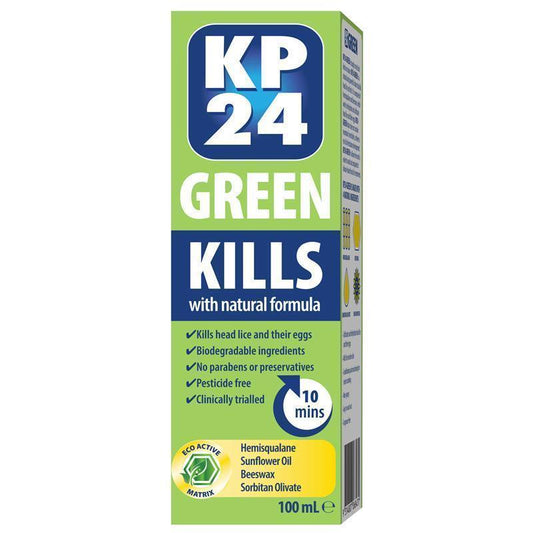 KP24 Green + Comb 100ml - Effective Lice Treatment