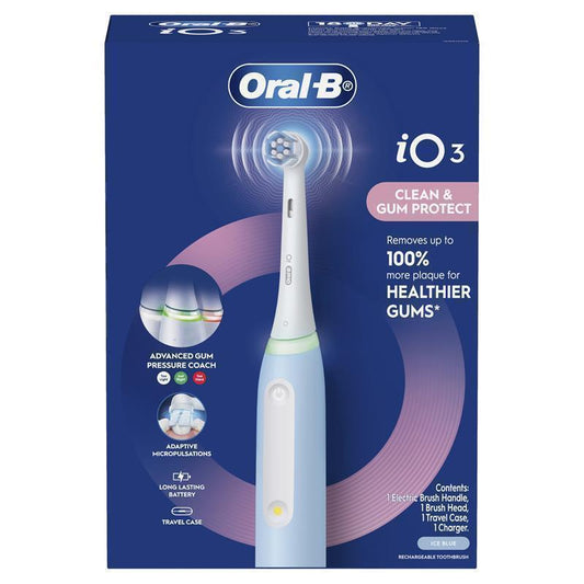 Oral-B iO Series 3 Electric Toothbrush - Ice Blue