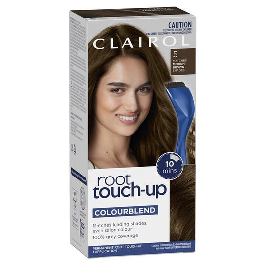 Clairol Nice N Easy Root Touch Up Permanent Hair Colour - Medium Brown 173g-Auzzi Store