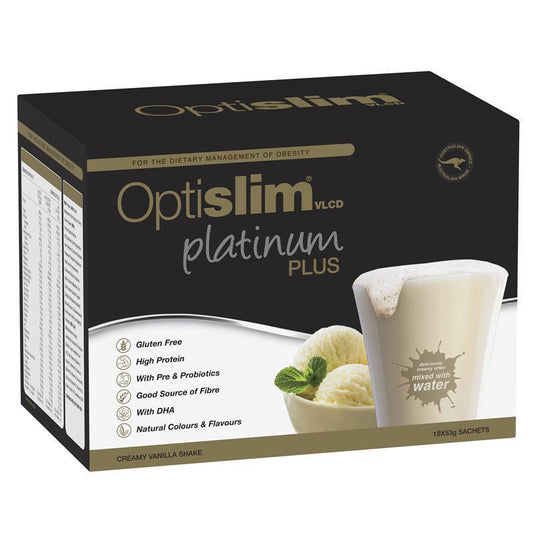 Optislim VLCD Platinum PLUS Vanilla - 18x53g - Auzzi Store