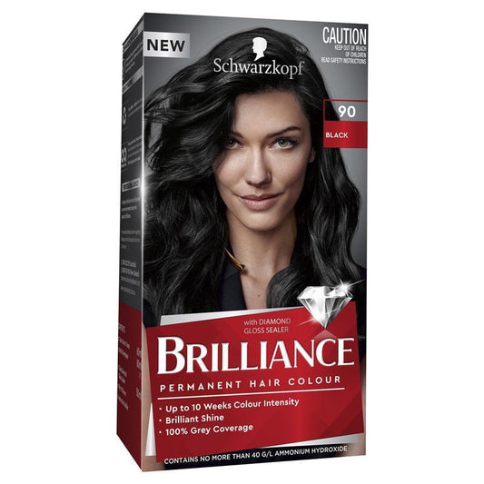 Schwarzkopf Brilliance 90 Black Hair Color - Permanent Fashion Shade