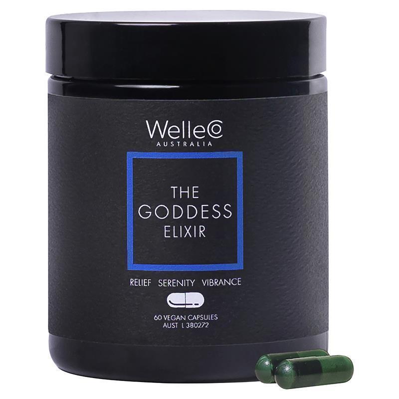 WelleCo Goddess Elixir Vegan Menopause Support Supplement 60 Capsules