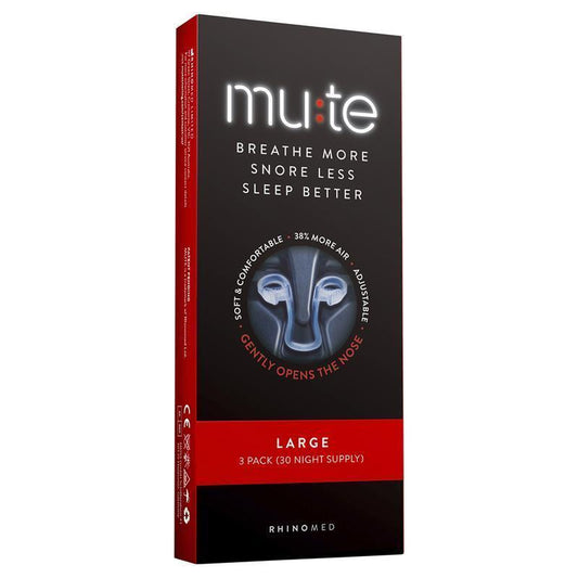 Mute Snoring Relief Large Pack - 30 Nights of Restful Sleep