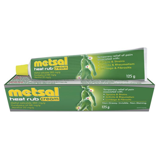 Metsal Cream 125g - Pain Relief Heat Rub-Auzzi Store