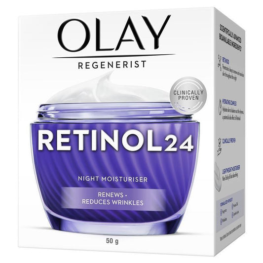 Olay Regenerist Retinol 24 Night Face Cream - Fragrance Free 50g - Auzzi Store