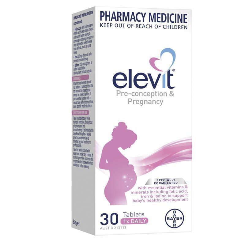Elevit Pregnancy Multivitamin with Folic Acid & Iron, 30 Tablets