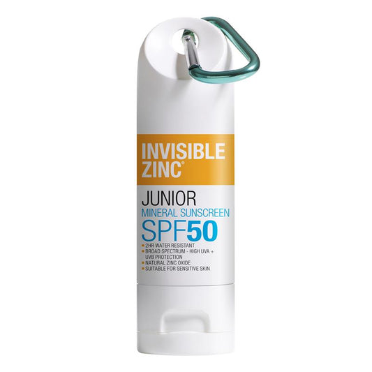 Invisible Zinc SPF 50+ Junior Clip-On Sunscreen 60g - Natural Protection for Kids-Auzzi Store