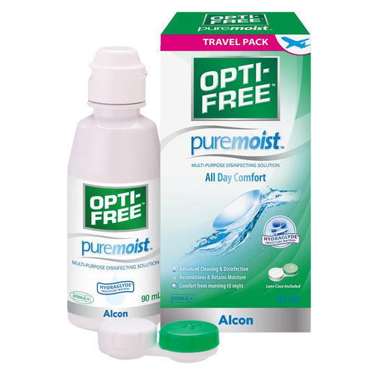 Opti Free PureMoist 90mL - Advanced Contact Lens Care Solution-Auzzi Store