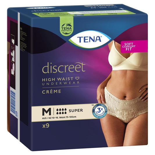 TENA Pant Discreet Super Medium Coloured 9 Pack - Comfort & Protection - Auzzi Store