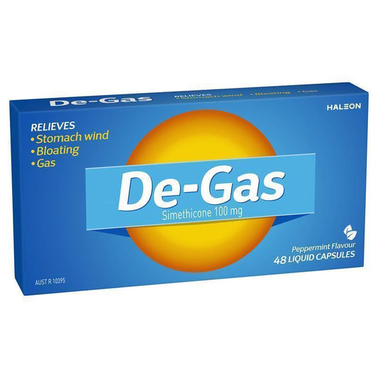 De Gas 48 Capsules - Relief from Bloating and Gas-Auzzi Store