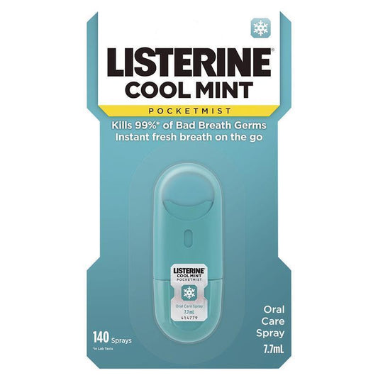 Listerine Pocketmist Oral Care Spray Cool Mint 7.7mL