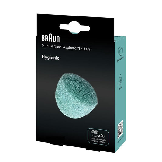 Braun Manual Nasal Aspirator Replacement Filters - 20 Pack - Auzzistore
