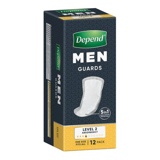 Depend for Men Guards - 12 Pack for Discreet Protection-Auzzi Store
