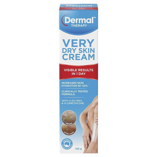 Dermal Therapy Very Dry Skin Cream 125g - Intensive Hydration for Dry Skin - Auzzi Store