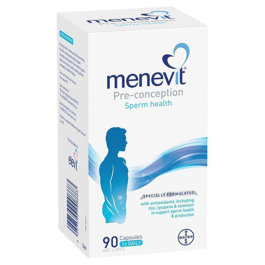 Menevit Pre-Conception Sperm Health with Zinc & Vitamin C - 90 Capsules