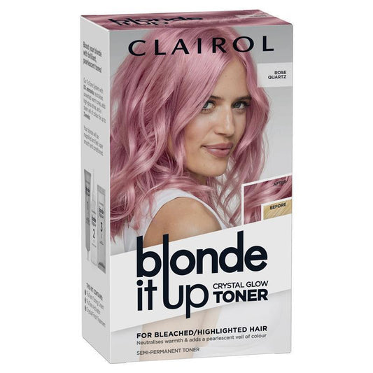 Clairol Blonde It Up Crystal Glow Semi-Permanent Toner - Rose Quartz 135g