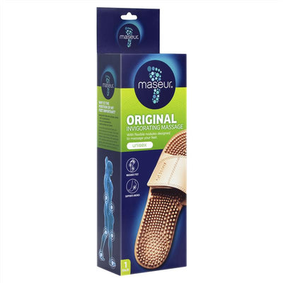 Maseur Invigorating Massage Sandal - Beige, Size 10