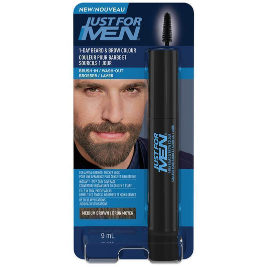 Just For Men Beard & Brow Gel - Medium Brown (Dye-Free)