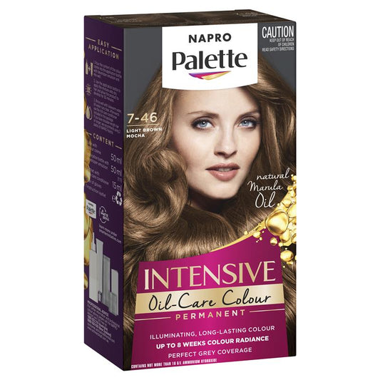 Napro Palette 7.46 Light Brown Mocha Permanent Hair Color - 50ml-Auzzi Store