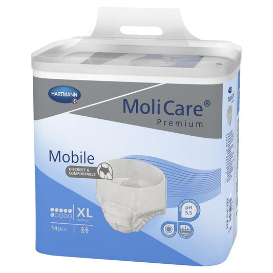 MoliCare Premium Mobile 6D XL Leak-Proof Pull-Up Pants – 14 Pack