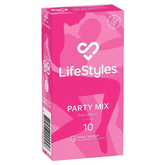 LifeStyles Party Mix Condoms - 10 Pack for Fun and Safety - Auzzi Store