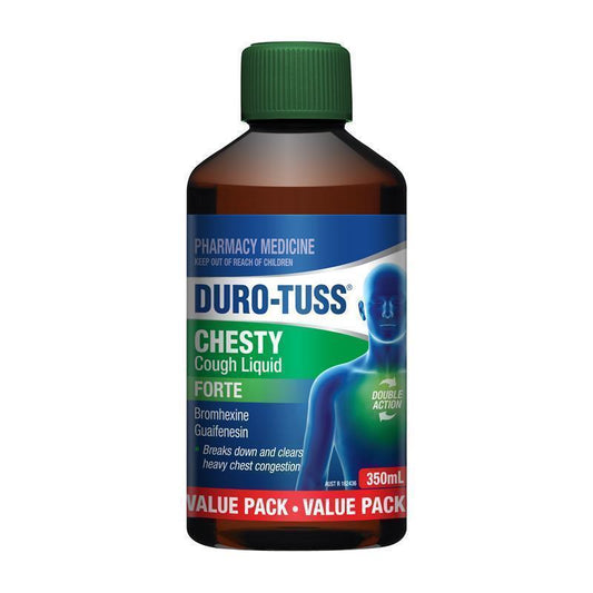 Duro-Tuss Chesty Cough Liquid Forte 350ml - Double Action Relief