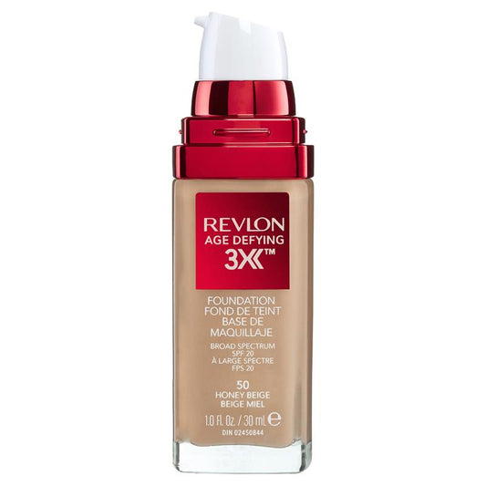 Revlon Age Defying 3X Foundation - Honey Beige 30mL with SPF 20-Auzzi Store