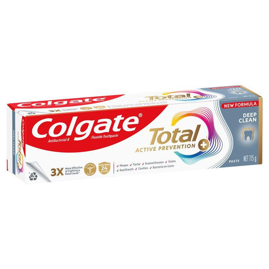 Colgate Total Active Prevention Deep Clean Toothpaste - 115g-Auzzi Store