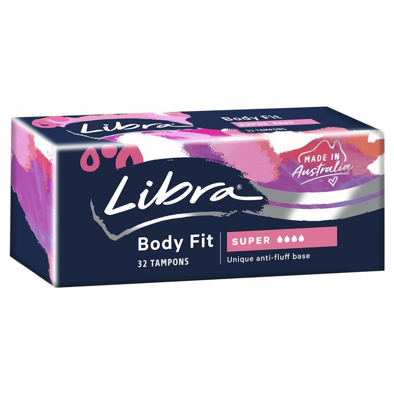 Libra Body Fit Super Tampons - 32 Pack for Heavy Flow-Auzzi Store