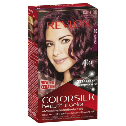 Revlon ColorSilk 48 Burgundy - Ammonia-Free Hair Color-Auzzi Store