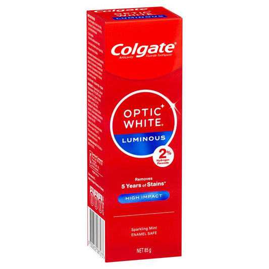 Colgate Optic White Luminous High Impact Teeth Whitening Toothpaste 85g-Auzzi Store